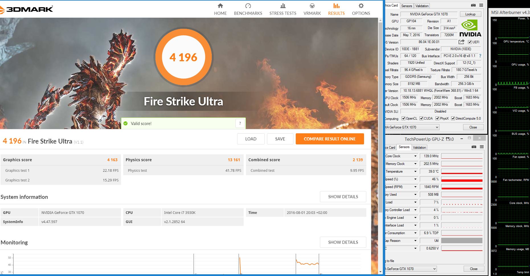 3dmark GTX 1070 twx2