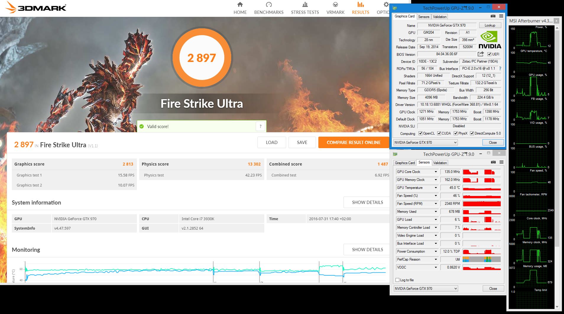 3dmark GTX 970oc